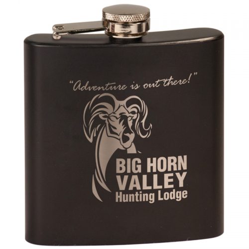 8oz. Black Flask