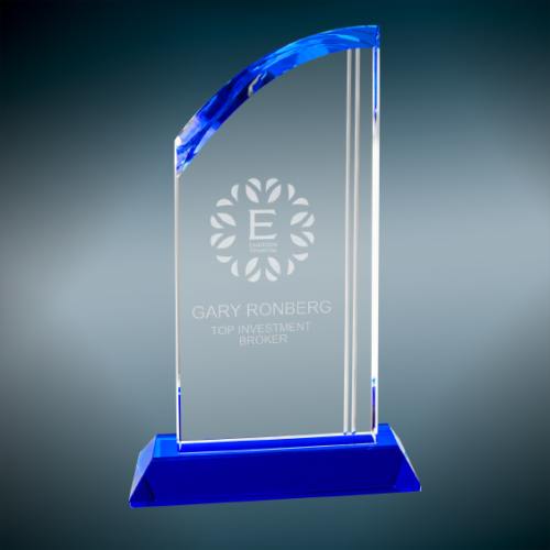 Crystal Arch with Blue Base