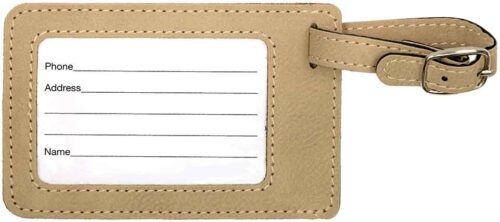 Leatherette Luggage Tag