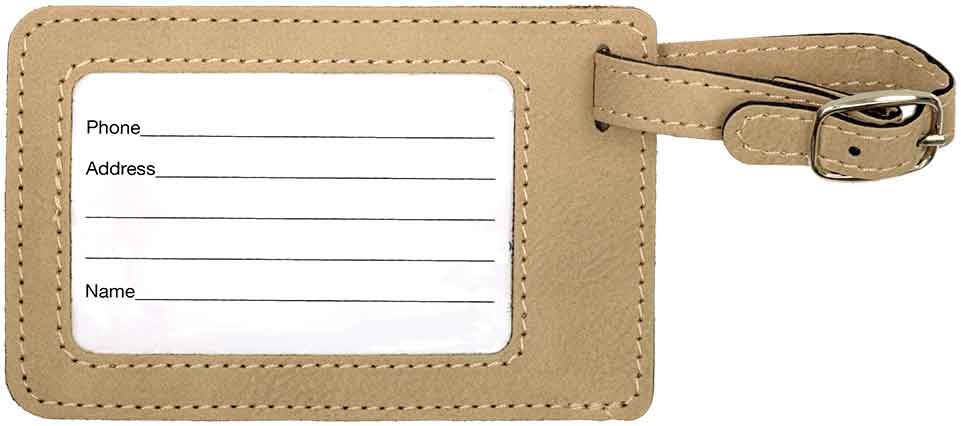 Leatherette Luggage Tag