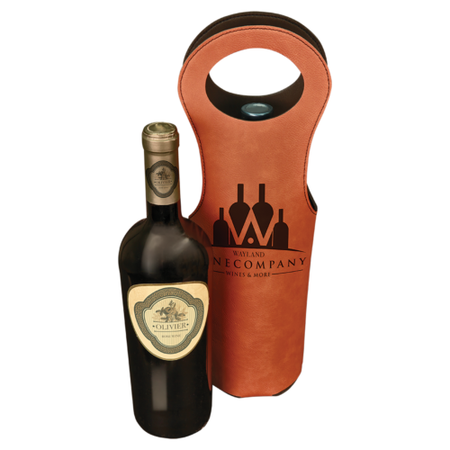 Rawhide Leatherette Wine Bag