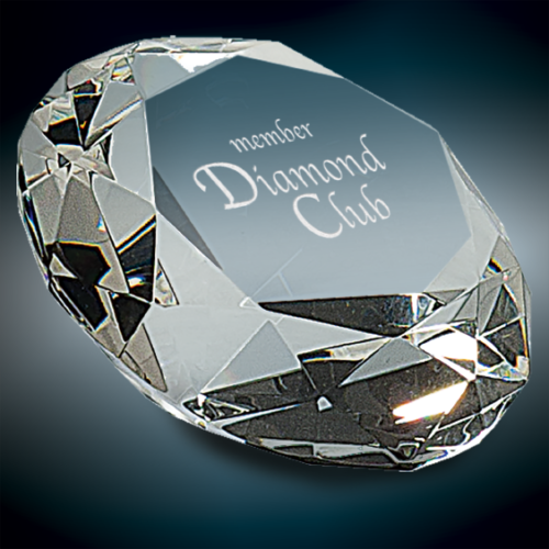 Crystal Diamond Paperweight