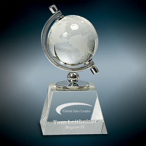 Crystal Spinning Globe