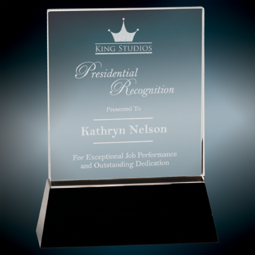 Crystal Rectangular Award